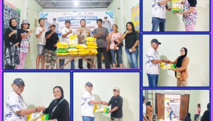 Polsek Tigaraksa Bekerjasama Dengan Perum Bulog Menggelar Gerakan Pangan Murah
