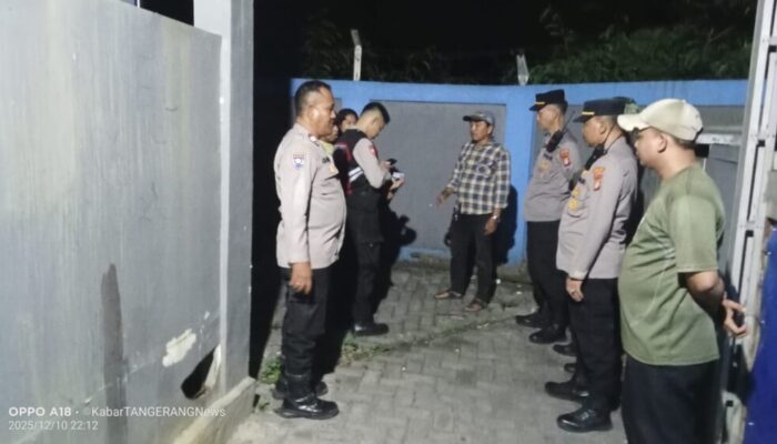 Kapolsek Sepatan Bersama Anggota Dibantu Satpol PP Kecamatan Cipkon ( Cipta Kondisi ) Wilayah