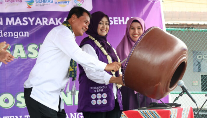 Launching Gerebek Posyandu 2026, Pemkab Tangerang Gencarkan Imunisasi Balita dan Cegah Stunting