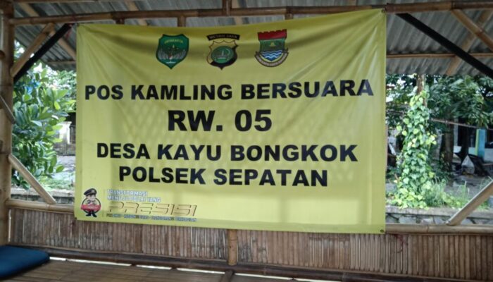 Pos Linmas dan Siskamling Desa Kayu Bongkok Menjadi Wakil Kecamatan Sepatan Untuk Ikut Dilombakan