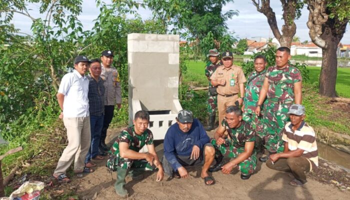 Pemerintahan Kelurahan Pakuhaji  Bersinergi Dengan Personil Anggota TNI / Koramil X Sepatan Membangun Tempat Pembakaran Sampah Demi Kepentingan Warga