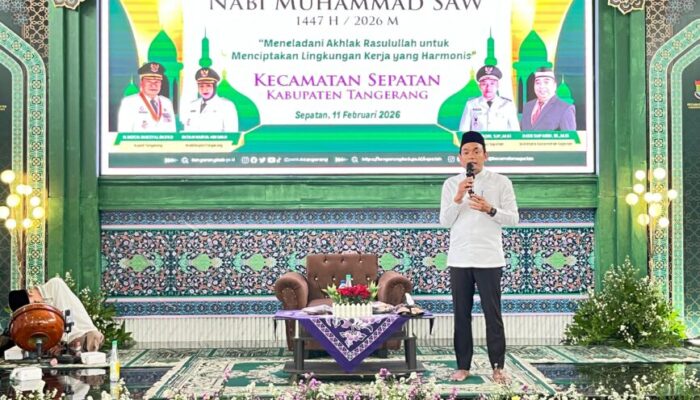 Gelar Peringatan Isra Mi’raj Nabi Muhammad SAW Di Gedung Serbaguna Kecamatan Sepatan