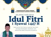 Pemerintah Desa Kemiri Kecamatan Kemiri Mengucapkan Minal Aidzin Walfaizin Mohon Maaf Lahir Bathin 1447 Hijriah