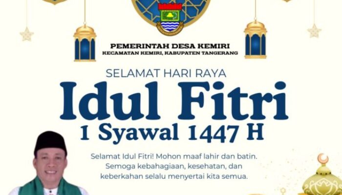 Pemerintah Desa Kemiri Kecamatan Kemiri Mengucapkan Minal Aidzin Walfaizin Mohon Maaf Lahir Bathin 1447 Hijriah