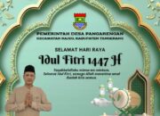 Pemerintah Desa Pangarengan Kecamatan Rajeg Mengucapkan Minal Aidzin Walfaizin Mohon Maaf Lahir Bathin 1447 Hijriah