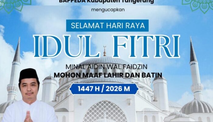 Badan Perencanaan Pembangunan Daerah (Bapedda) Mengucapkan Selamat Hari Raya Idul Fitri 1447 Hijriyah/2026 Masehi