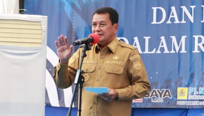 Bupati Apresiasi Baksos Kesehatan Gratis Satrad 401 Tanjung Kait Mauk