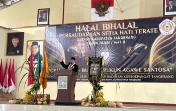 PSHT Cabang Kabupaten Tangerang Desa Lebak Wangi Gelar Halal Bihalal
