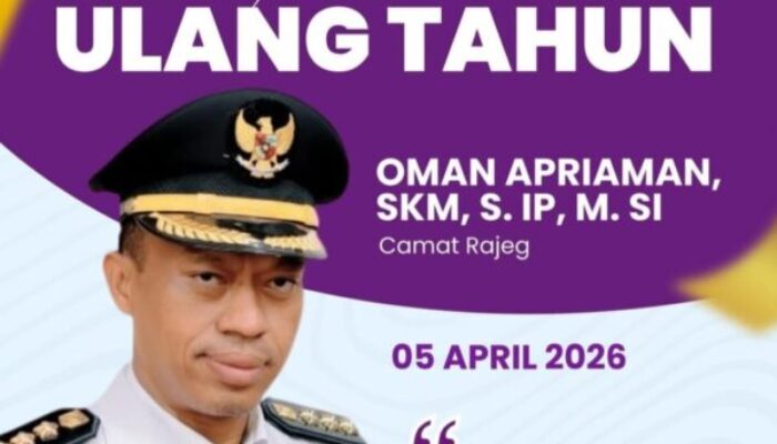 Segenap Jajaran Media Online Kabartangerangnews.com Mengucapkan Selamat Hari Ulang Tahun Kepada Camat Rajeg Ke 49 Tahun