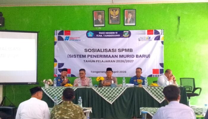 SMAN 11 Kabupaten Tangerang Gelar Sosialisasi SPMB Tahun Ajaran 2026/2027