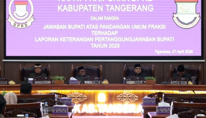 DPRD Kabupaten Tangerang Terima Jawaban Bupati atas Pandangan Fraksi LKPJ 2025