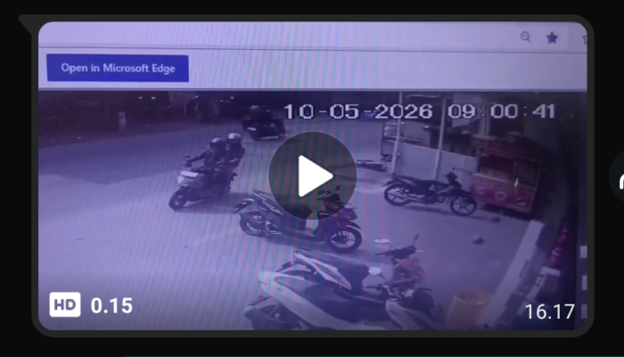 Pelaku Pencurian Motor di Alfamart Jombret Jatiwaringin Terekam CCTV