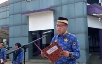 Camat Rajeg Oman Apriaman Gelar Apel Hari Kelahiran Pancasila