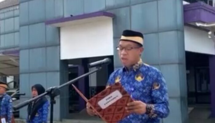 Camat Rajeg Oman Apriaman Gelar Apel Hari Kelahiran Pancasila