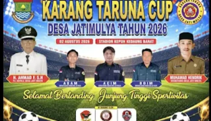 Karang Taruna Desa Jatimulya Siap Gelar Turnamen Sepak Bola Karang Taruna Cup 2026, Jadi Ajang Pencarian Bibit Atlet Muda