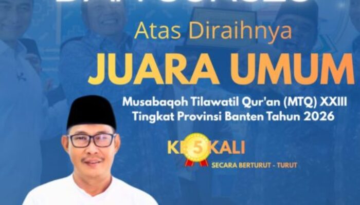 Pemerintah Kecamatan Pakuhaji Mengucapkan Selamat Atas Prestasi Kabupaten Tangerang di MTQ XXIII Provinsi Banten 2026
