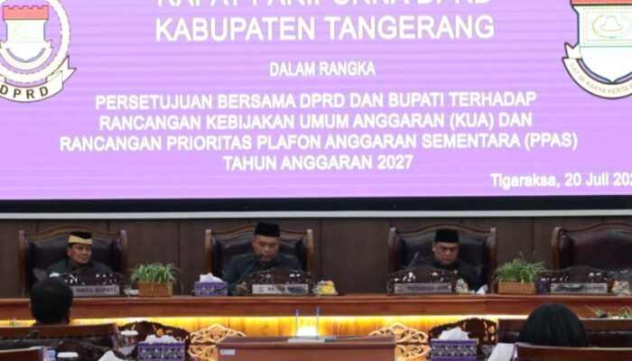 Rapat Paripurna DPRD Kabupaten Tangerang Setujui Bersama KUA dan PPAS Tahun Anggaran 2027