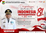 Camat Sepatan Timur Ucapkan Selamat HUT ke-81 Kemerdekaan Republik Indonesia