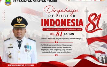 Camat Sepatan Timur Ucapkan Selamat HUT ke-81 Kemerdekaan Republik Indonesia