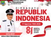 Sutia (Ncut), Kepala Desa Pangarengan, Sampaikan Ucapan Selamat HUT ke-81 Kemerdekaan Republik Indonesia