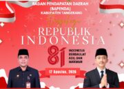Badan Pendapatan Daerah Kabupaten Tangerang Ucapkan Dirgahayu Kemerdekaan RI ke-81