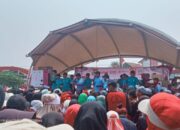 Antusias Warga Kecamatan Sepatan Mengikuti Acara Jalan Sehat