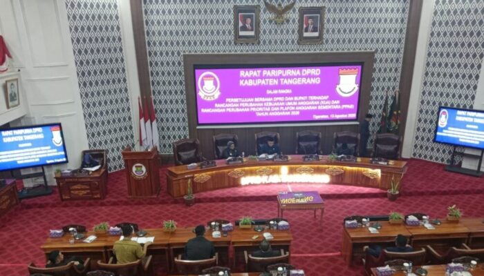 DPRD Kabupaten Tangerang Setujui Perubahan KUA-PPAS 2026, Belanja Daerah Tembus Rp9,43 Triliun