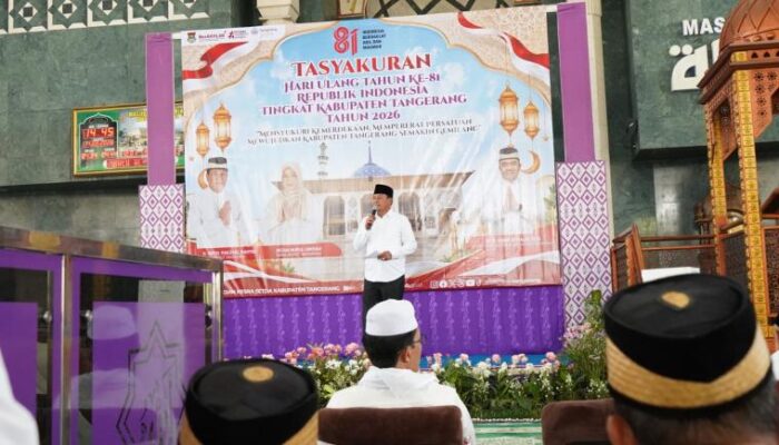 Sambut HUT ke-81 RI, Pemkab Tangerang Gelar Tasyakuran di Masjid Agung Al-Amjad: Bupati Maesyal Rasyid Ajak ASN Jaga Amanah dan Kondusivitas