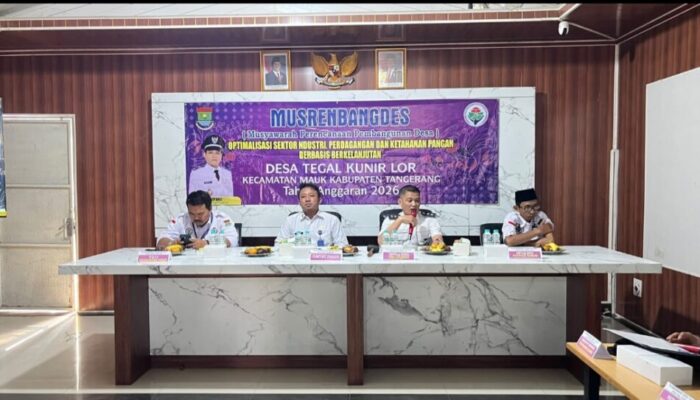 Pemerintah Desa Tegal Kunir Lor Gelar Musrenbang Desa Anggaran Tahun 2026, Fokus Industri, Perdagangan dan Ketahanan Pangan