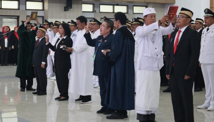 Pelantikan Pejabat Pemkab Tangerang, Bupati Maesyal : Perkuat Komitmen Mewujudkan Pelayanan Publik Berkualitas