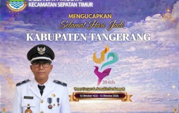 Pj Kepala Desa Jatimulya H. Ahmad Franky, SH Ucapkan Selamat Hari Jadi Kabupaten Tangerang ke-394 Tahun